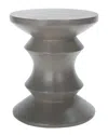 Safavieh Katara Outdoor Concrete Accent Table In Grey