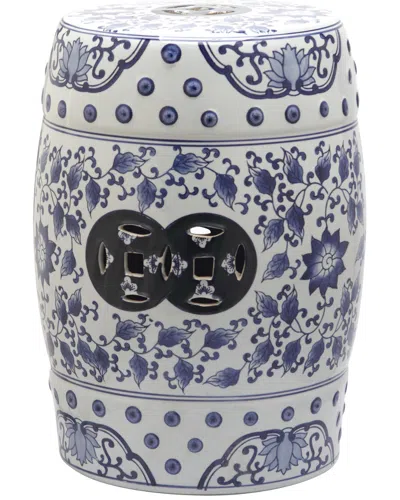Safavieh Indoor/outdoor Tao Garden Stool In Blue