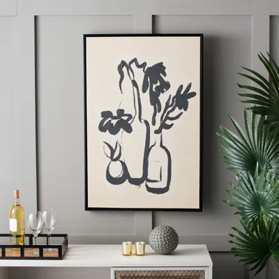 Safavieh Inky Arrangement Framed Wall Art In Black
