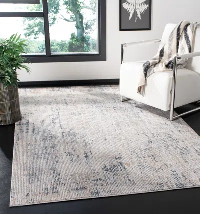 Safavieh Invista Machine Made Area Rug, Cream / Charcoal Contemporary Style Easy Care In Multi