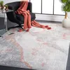 Safavieh Invista Machine Made Area Rug, Grey / Light Grey Contemporary Style Easy Care In Multi
