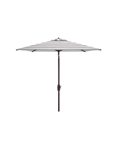 Safavieh Iris 7.5' Square Umbrella In Gray