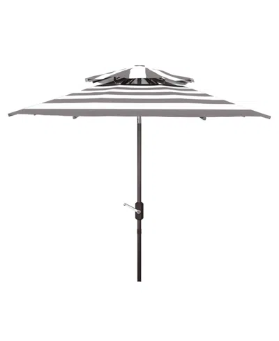Safavieh Iris 9' Fashion Umbrella In Gray