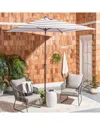 Safavieh Iris Fashion Line 7.5 Ft Square Umbrella In White