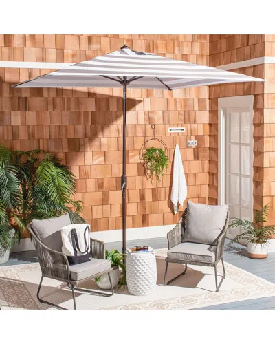 Safavieh Iris Fashion Line 7.5 Ft Square Umbrella In White