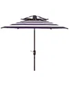 Safavieh Iris Fashion Line 9ft Double Top Umbrella In White