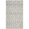 Safavieh Iris Wool Rectangular Rug In Silver