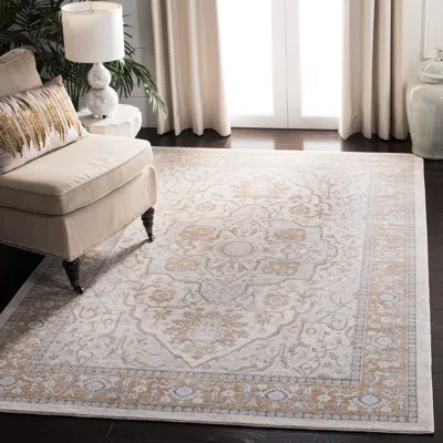Safavieh Isabella Machine Made Area Rug, Cream / Beige Traditional Style Easy Care In Neutral