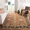 Safavieh Izmir Hand Made Area Rug, Red / Black Antique Style Non-shedding In Brown