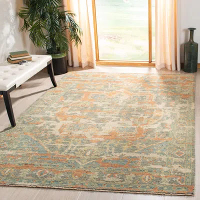Safavieh Izmir Hand Made Area Rug, Rust / Taupe Traditional Style Non-shedding In Multi