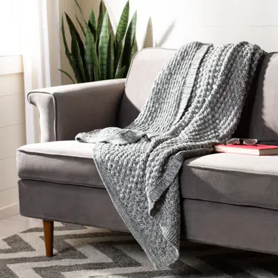 Safavieh Janan Knit Throw In Gray