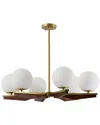 Safavieh Janna 6 Light 30in Chandelier In Gold