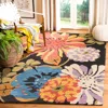Safavieh Jardin Hand Made Area Rug, Black / Multi Country Floral Style Non-shedding In Multi