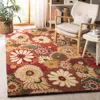 Safavieh Jardin Hand Made Area Rug, Orange / Multi Country Floral Style Non-shedding In Multi