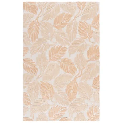 Safavieh Jardin Hand Tufted Wool; Cotton Floral Indoor Rug In Beige