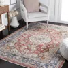 Safavieh Jasmine Machine Made Area Rug, Rust / Blue Traditional Style Easy Care In Multi