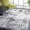 Safavieh Jasper Machine Made Area Rug, Black / Ivory Contemporary Style Easy Care In White