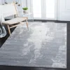 Safavieh Jasper Machine Made Area Rug, Light Grey / Ivory Contemporary Style Easy Care In Gray