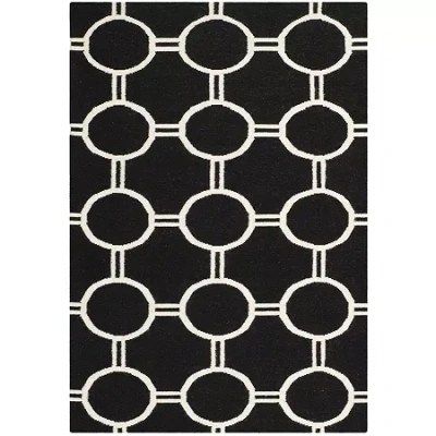 Safavieh Jaye Hand Woven Flat Weave Area Rug In Black