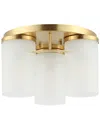 Safavieh Jeffra 3-light 12.5in Flush Mount
