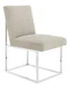 Safavieh Jenette Velvet Side Chair In Silver