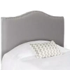 Safavieh Jeneve Upholstered Headboard W/nail-head Trim In Gray