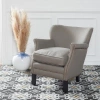 Safavieh Jenny Arm Chair W/ Bass Nail Heads