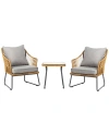 Safavieh Indoor/outdoor Jensen 3pc Lounge Set