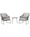 Safavieh Jensen 3pc Lounge Set In Grey