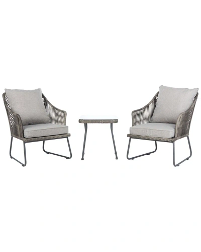 Safavieh Jensen 3pc Lounge Set In Grey