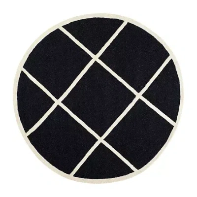 Safavieh Jervis Geometric Hand Tufted Wool Rug In Black