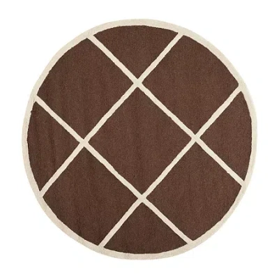 Safavieh Jervis Geometric Hand Tufted Wool Rug In Brown