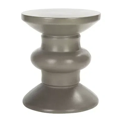 Safavieh Jiraiya Weather Resistant Cement Side Table In Gray