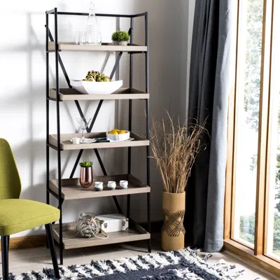 Safavieh Joel Retro Mid Century 5 Tier Etagere In Black