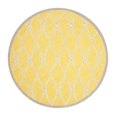 Safavieh Johanna Geometric Hand Tufted Wool Rug In Yellow
