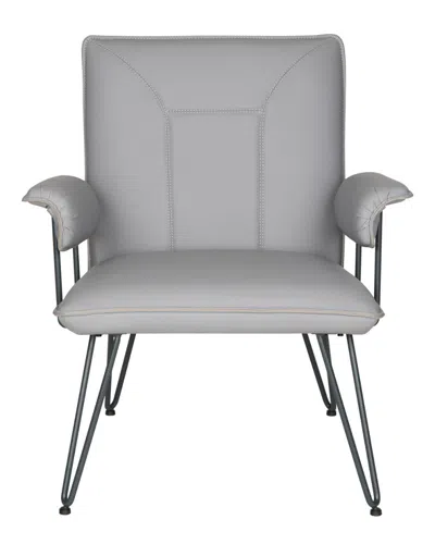 Safavieh Johannes 17.3inh Mid Century Modern Leather Arm Chair