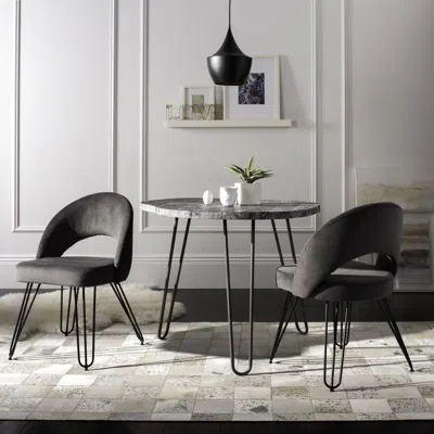 Safavieh Jora Retro Side Chair In Gray