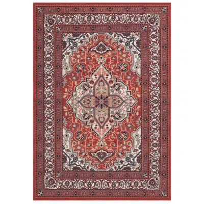 Safavieh Journey Collection Jny105 Power Loomed Machine Washable Rug In Animal Print