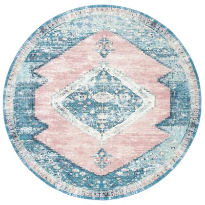 Safavieh Journey Collection Jny147 Power Loomed Machine Washable Rug In Blue