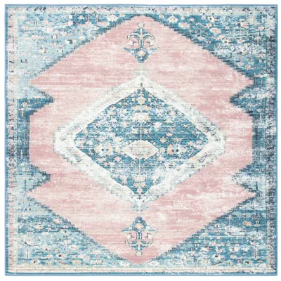 Safavieh Journey Collection Jny147 Power Loomed Machine Washable Rug In Blue