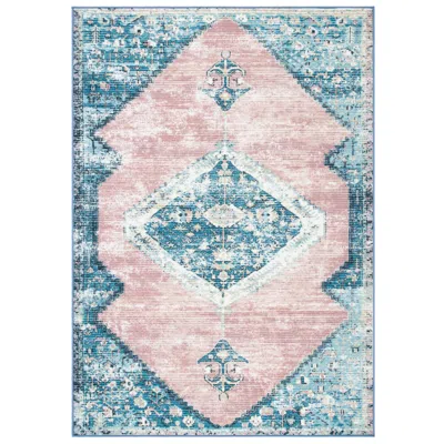 Safavieh Journey Collection Jny147 Power Loomed Machine Washable Rug In Blue