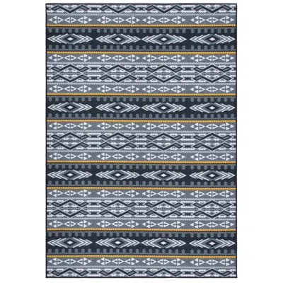 Safavieh Journey Collection Jny179 Power Loomed Machine Washable Rug In Gray