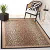 Safavieh Journey Non-slip Machine Washable Area Rug, Beige / Black Novelty Style Easy Care In Animal Print