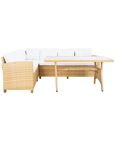 Safavieh Jovita Outdoor 3pc Corner Set In Natural