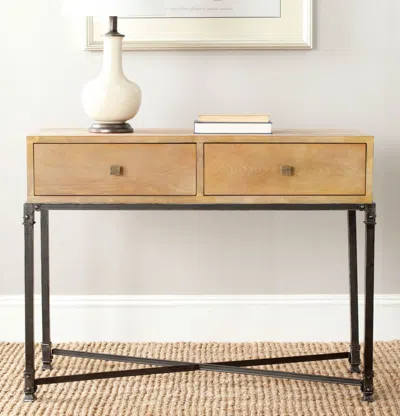 Safavieh Julian 2 Drawer Console In Brown
