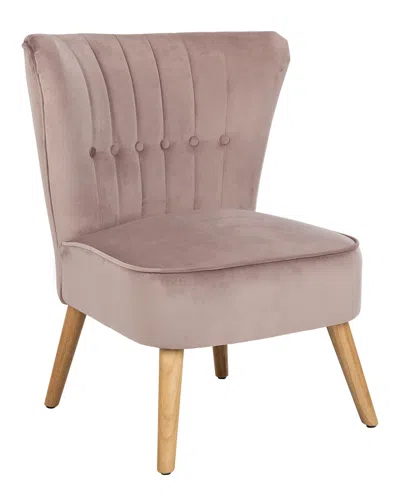 Safavieh June Mid Century Accent Chair In Brown