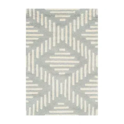 Safavieh Kaeden Geometric Hand Tufted Wool Rug In Gray