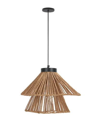 Safavieh Kaia 16in Pendant In Brown