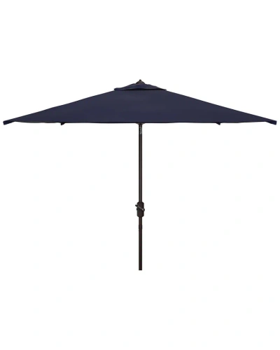 Safavieh Kamen 10ft Auto Tilt Umbrella In Blue