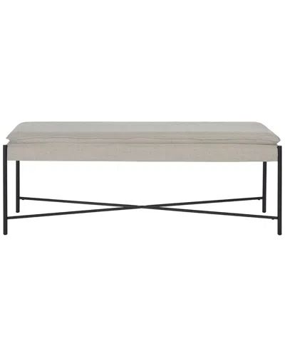 Safavieh Kara Cushioned X Bench In Neutral